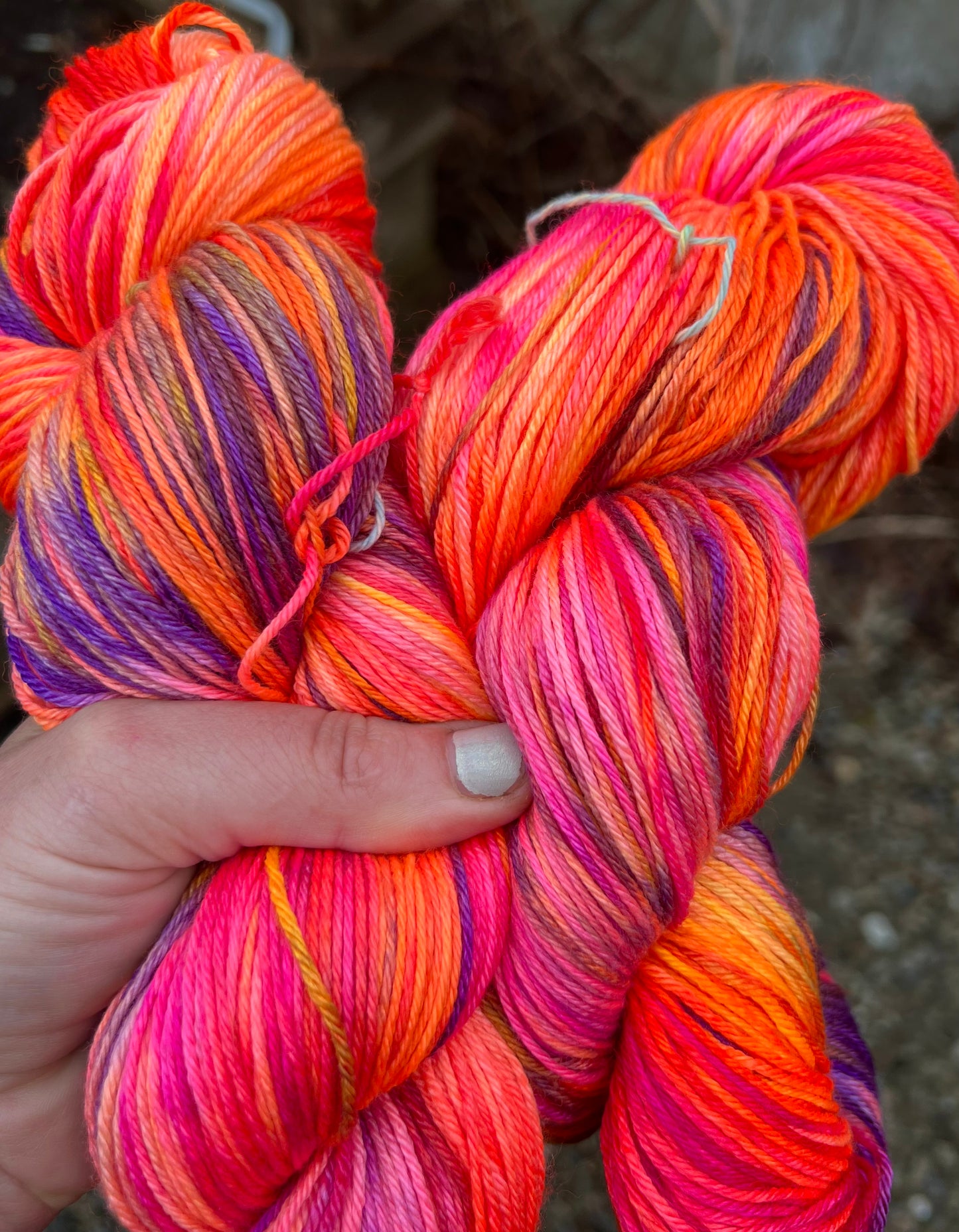 Fluorescent SW Merino/Silk Skeins