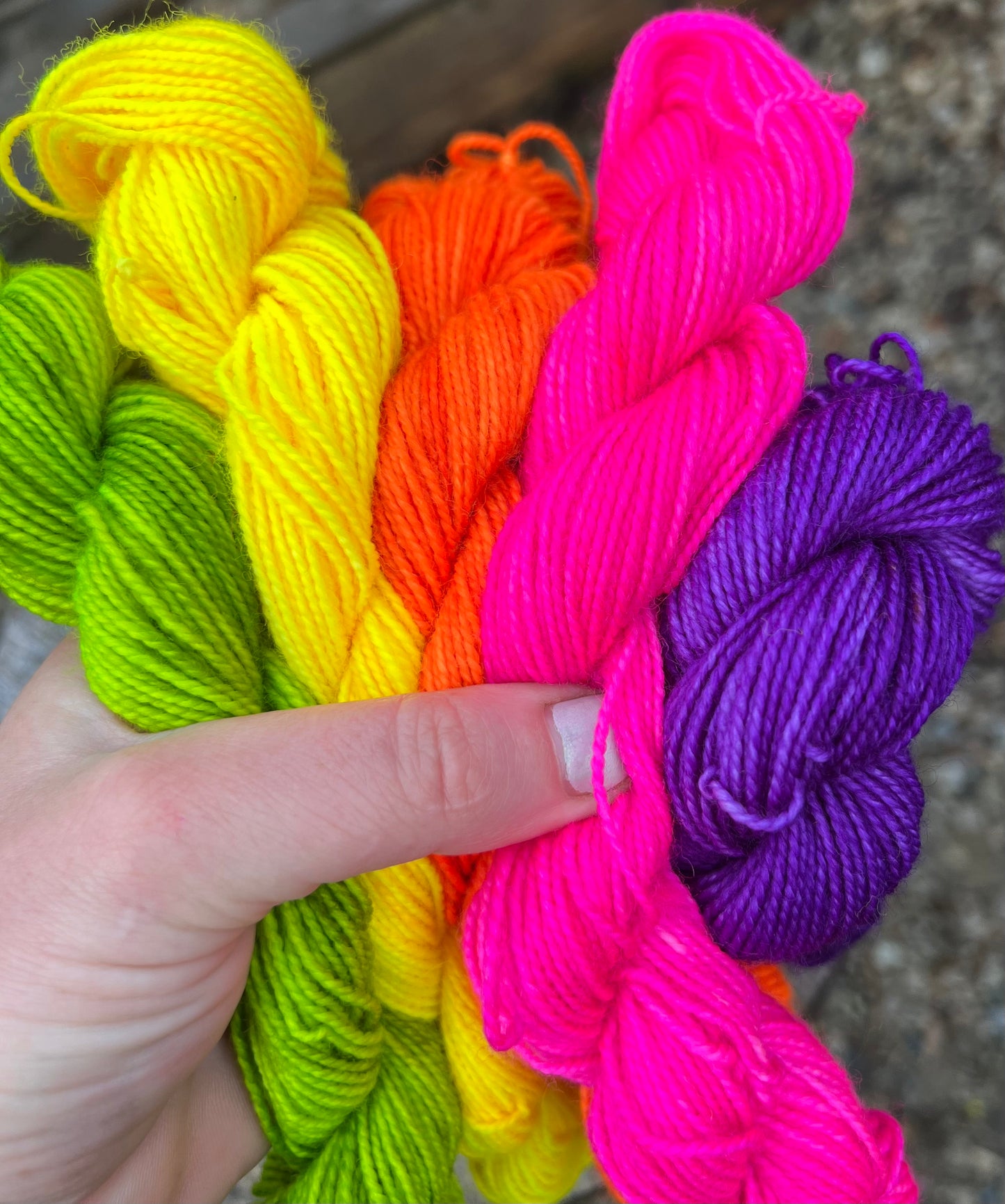 Fluorescent Sock Minis!