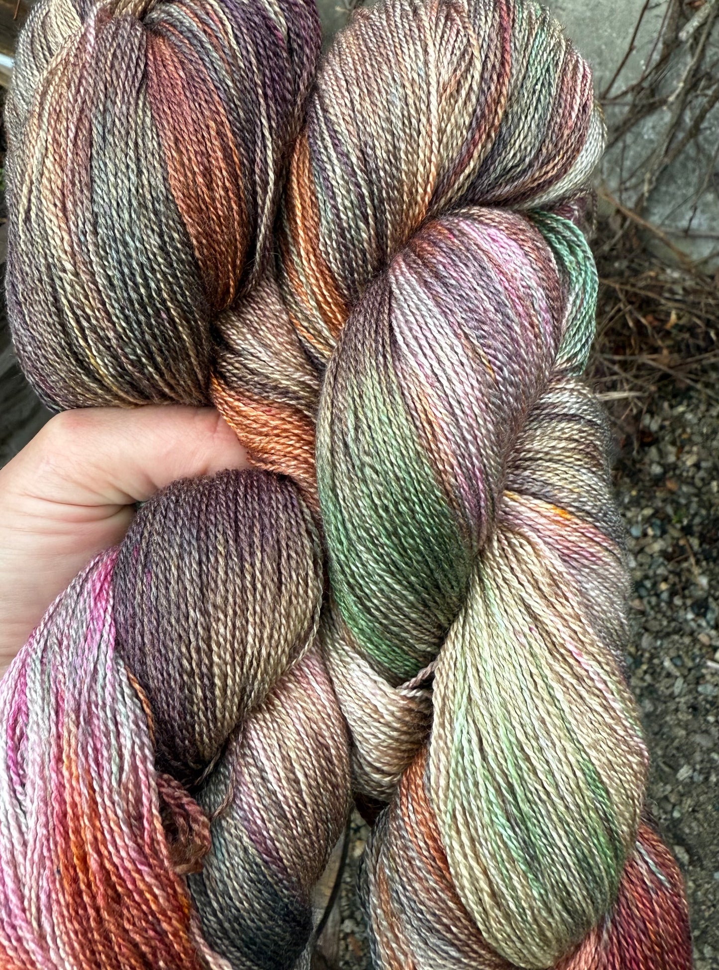 SW BFL Wool/Silk Skeins
