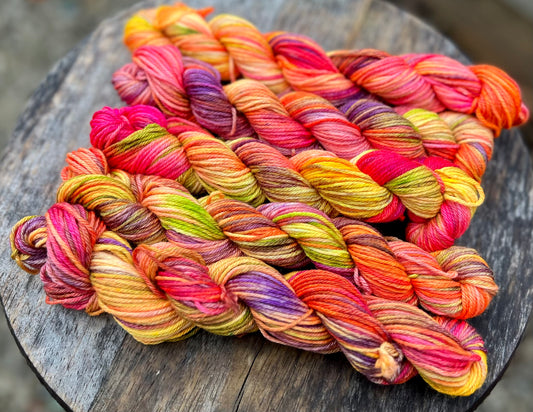 Fluorescent SW Merino/Silk Minis!