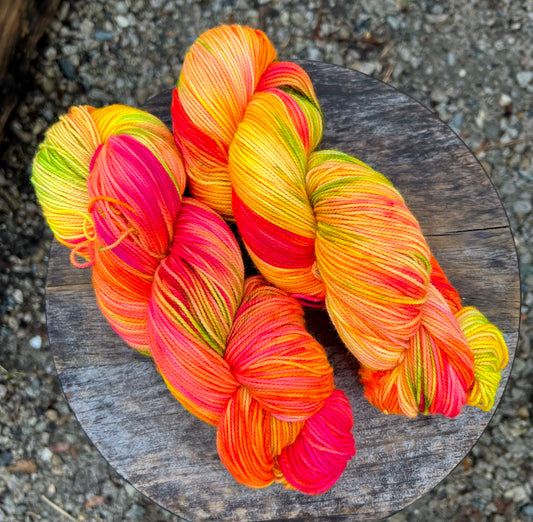 Florescent Sock Skeins